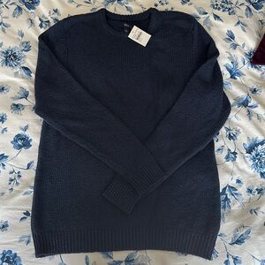 Men’s Navy Blue Knit Sweater
